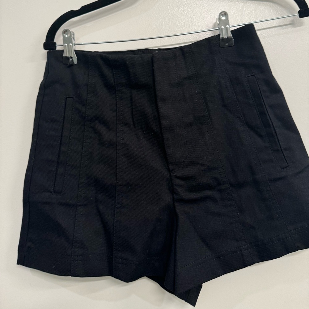 Zara black high waisted shorts